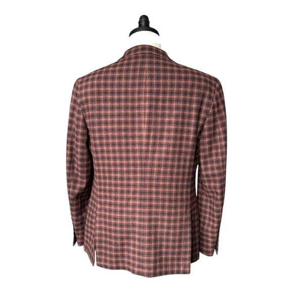 JKT  New York 100% wool men’s 2 button closure plaid blazer coat rn#98302 | 40R - Picture 4 of 16